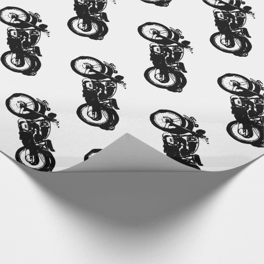 Motorrad Geschenkpapier (Ecke)