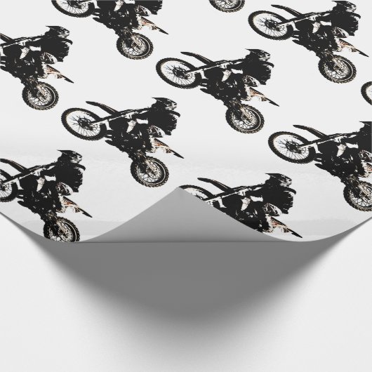 Motorrad Geschenkpapier (Ecke)