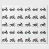 Motorrad Geschenkpapier (Flach)