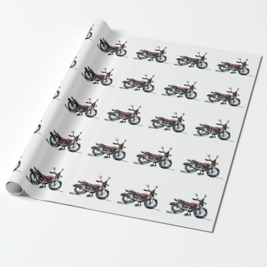 Motorrad Geschenkpapier (Ungerollt)