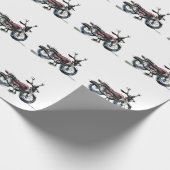 Motorrad Geschenkpapier (Ecke)