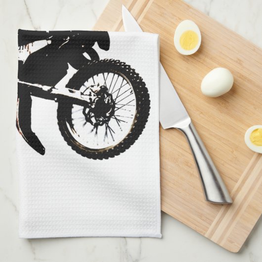 Motorrad Geschirrtuch (Viertel Falte)