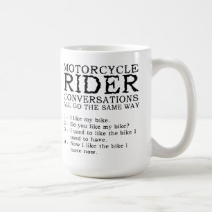Motorrad-Gespräche Lustiger Becher Kaffeetasse