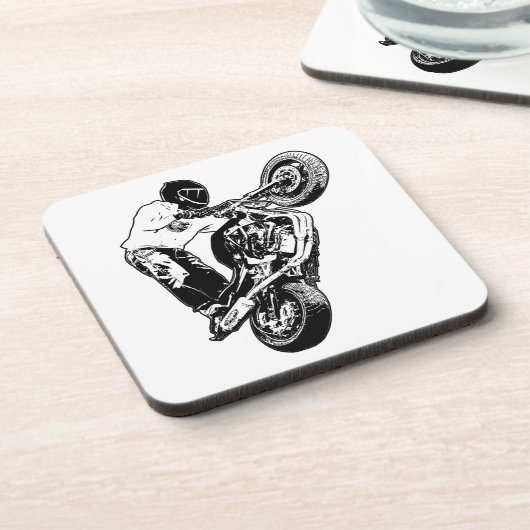 Motorrad Getränkeuntersetzer (Linke Seite)