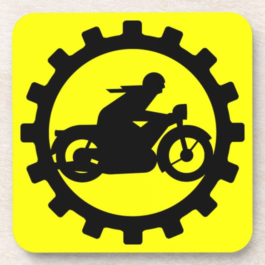 Motorrad Getränkeuntersetzer (Vorderseite)