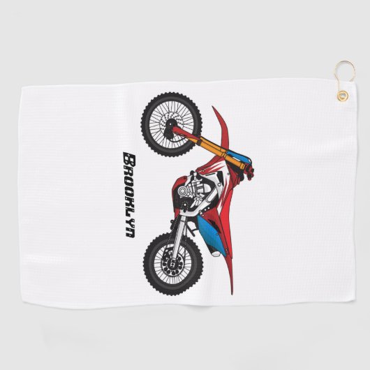 Motorrad Golfhandtuch (Horizontal)