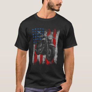 Motorrad-Grafik-Men-Biker-Fahne T-Shirt