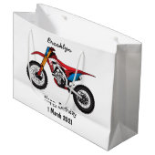 Motorrad Große Geschenktüte (Vorderseite Schrägansicht)