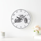 Motorrad Große Wanduhr (Zuhause)