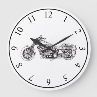 Motorrad Große Wanduhr
