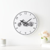 Motorrad Große Wanduhr (Zuhause)