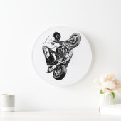 Motorrad Große Wanduhr (Zuhause)