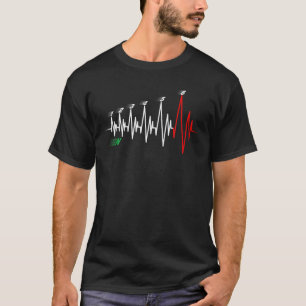 Motorrad-Herzschlag 6-Gang-Motocross T-Shirt