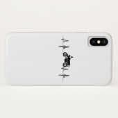 Motorrad-Herzschlag-Radfahrer-GIF Case-Mate iPhone Hülle (Rückseite (Horizontal))