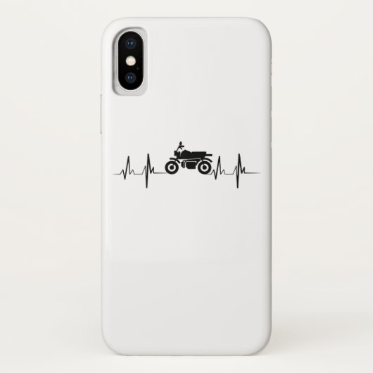 Motorrad-Herzschlag-Radfahrer-GIF Case-Mate iPhone Hülle (Rückseite)