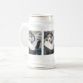 Motorrad Hog Hund Geboren zu fahren Russell Terrie Bierglas (Vorderseite Links)