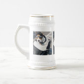 Motorrad Hog Hund Geboren zu fahren Russell Terrie Bierglas (Links)