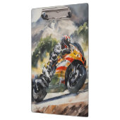 Motorrad-Höhepunkt Klemmbrett (Links)