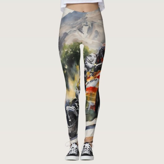 Motorrad-Höhepunkt Leggings (Vorderseite)