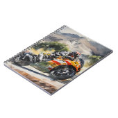Motorrad-Höhepunkt Notizblock (Linke Seite)