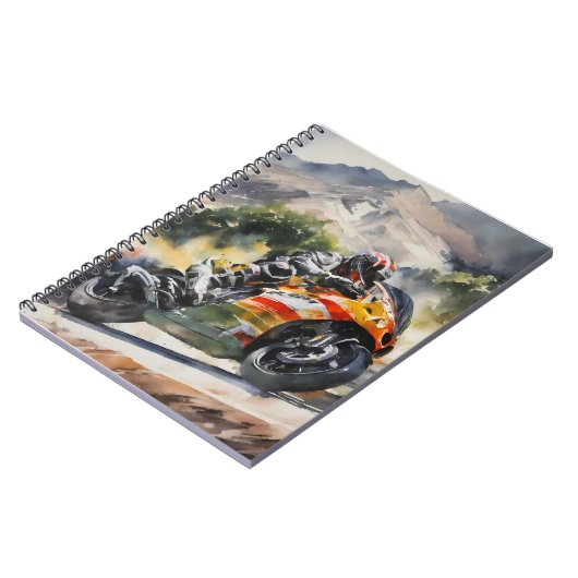 Motorrad-Höhepunkt Notizblock (Linke Seite)