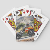 Motorrad-Höhepunkt Spielkarten (Rückseite)