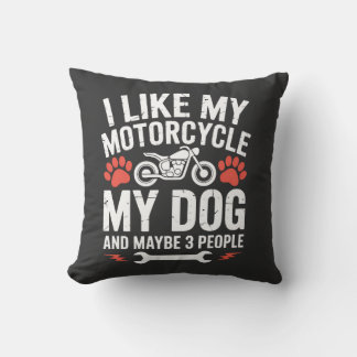 Motorrad Hund Sarkastischer Spruch Hunde Humor Kissen