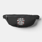 Motorrad-Hundebesitzer-Humor Bauchtasche (Ablage )