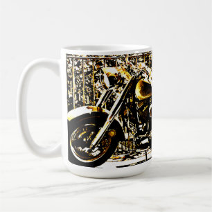 Motorrad im alten Valbonne, Frankreich Kaffeetasse