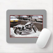 "Motorrad im Winter" Mousepad (Mit Mouse)