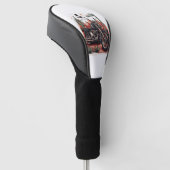 Motorrad im Wüstenkaktus-Western-Set Golf Headcover (angewinkelt)