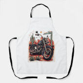 Motorrad im Wüstenkaktus-Western-Set Schürze