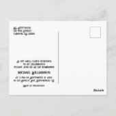 Motorrad in der Nähe der Wasserfeier des Lebens Postkarte (Rückseite)