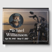 Motorrad in der Nähe von Wasser Foto Feier des Leb Gästebuch (Vorderseite)