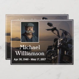 Motorrad in der Nähe von Wasser FotoFeier des Lebe Einladung