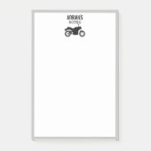 Motorrad-Individuelle Name und Text Post-it Klebezettel (Vorderseite)