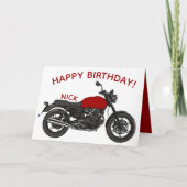 Motorrad Karte (Vorderseite)