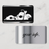 Motorrad-Karte für Schwarze Vorlage Visitenkarte (Vorne/Hinten)