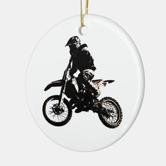 Motorrad Keramik Ornament (Links)