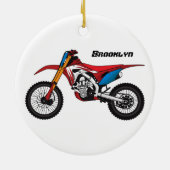 Motorrad Keramik Ornament (Hinten)