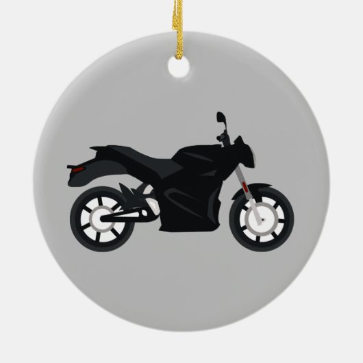 Motorrad Keramik Ornament (Hinten)