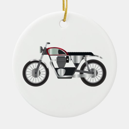 Motorrad Keramik Ornament (Vorne)