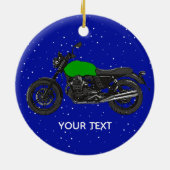 Motorrad Keramikornament (Hinten)