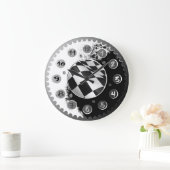 MOTORRAD-KETTENRAD-WAND-UHREN GROßE WANDUHR (Zuhause)