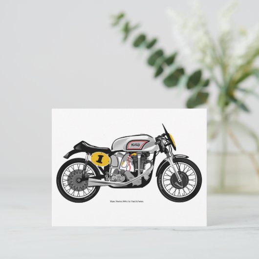 Motorrad-Klassik Postkarte (Stehend Vorderseite)