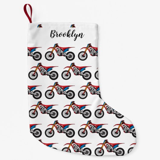 Motorrad Kleiner Weihnachtsstrumpf (Vorderseite)