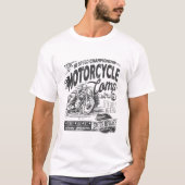 Motorrad kommt T-Shirt (Vorderseite)