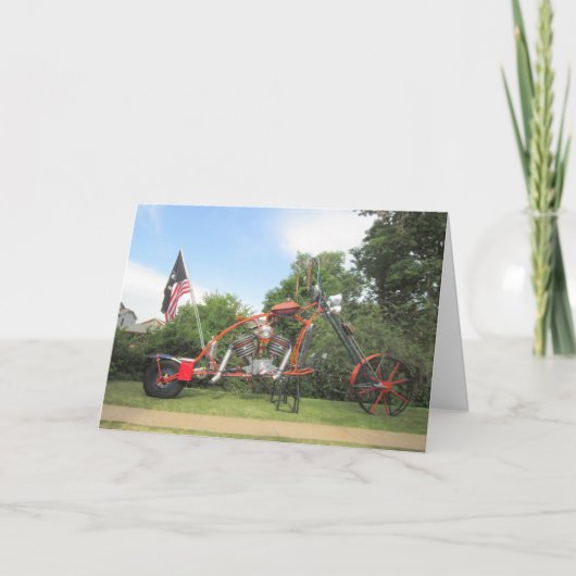 Motorrad-Kunst-Karte Karte (Vorderseite)