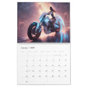 Motorrad-Kunst mit KI Kalender (Jan 2027)