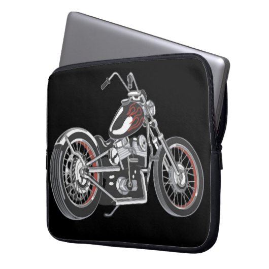 Motorrad. Laptopschutzhülle (Vorderseite Links)